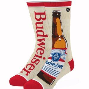 Budweiser Beer Split Athletic Crew Socks - NEW Fast Ship